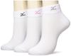 Durable School Club White Sizes Cm Cm Women's Ankle-Length Socks, One-Point Design, 3-Pair/6-Pair Pack, Design, Uniform, Activities, Sports, 441-319