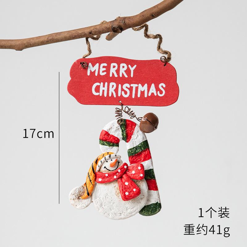 Christmas Resin Tree Decorations Santa Snowman Angel Pendant Ornament DIY Kids Toys Noel Navidad Kerst 2025