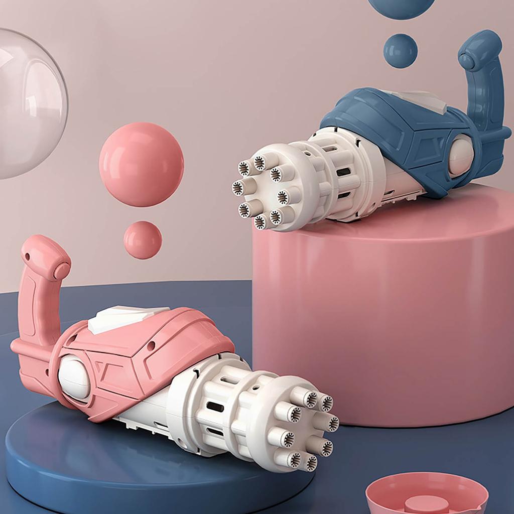 Space  Machine Child Blowing  Holding Eight-Hole Bubble Toy Easy To Operate Popular Bubble Guns For Kids Bulles Savon Enfant