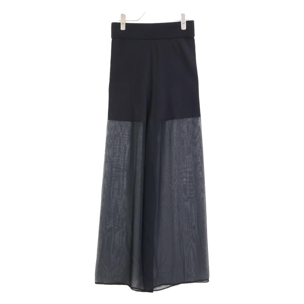 HYKE 211-13206 Sheer/knit switching pants/ Bottoms 2 blackUsed