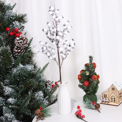1Pc Christmas Artificial Winter Berry Fake Plant Wedding Home Office Party Table Vase Artificial Berries Christmas Decoration