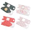 WTEMPO 12PCS 4-Style Christmas Gift Boxes Transparent Window Hand-held Boxes DIY Foldable Christmas Series Patterns Printed Packaging Boxes