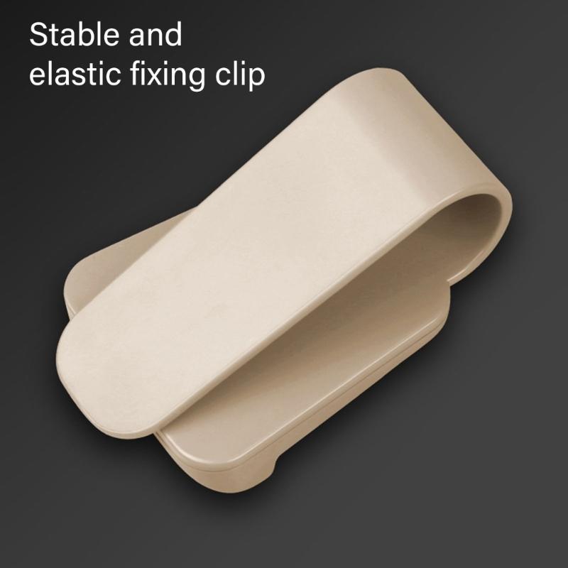 Multifunction Sun Visors Glasses Case with Secure Clamp Soft Lined Automobile Eyewear Organizers Eyeglasses Mount for Car