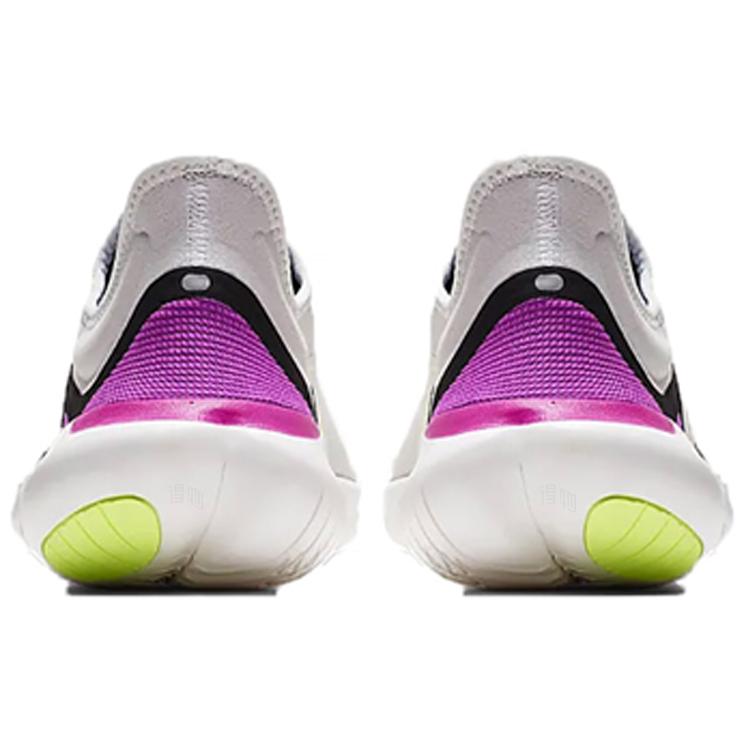 Nike Free RN 5.0 Fabric Low top Running Shoes Unisex Gray Black Pink AQ1289-100