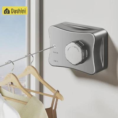 Einziehbare Wäscheleine aus Edelstahl für Balkon/Badezimmer