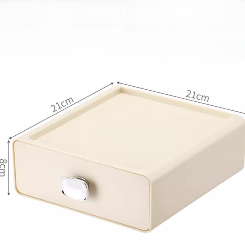 Office Work Desktop Storage Box Desk Organizer Container Computer Plastic Stackable Tier Drawers Cosmetic Organizer Holder Ins