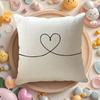 A Simple Black And White Love Story Pillow Case Sofa Living Room Bedroom Headboard Backrest Cushion Square Cushion
