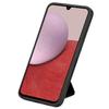 For Motorola Moto G86 5G K-Shaped Kickstand Case Leather Phone Back Cover