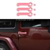 Exterior Door Handle Tailgate Cover Trim For Jeep Wrangler JK 2Door 2007-17 Pink