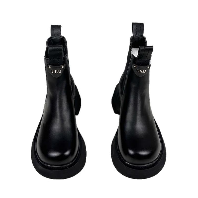 Stivali alla moda stivali Martin da donna nuovi autunno e inverno velluto testa di mango suola spessa stivali in pelle sottile