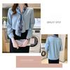 2026 Spring and Autumn New Fashion Bow Long Sleeve Shirt for Women, Elegant Casual Top