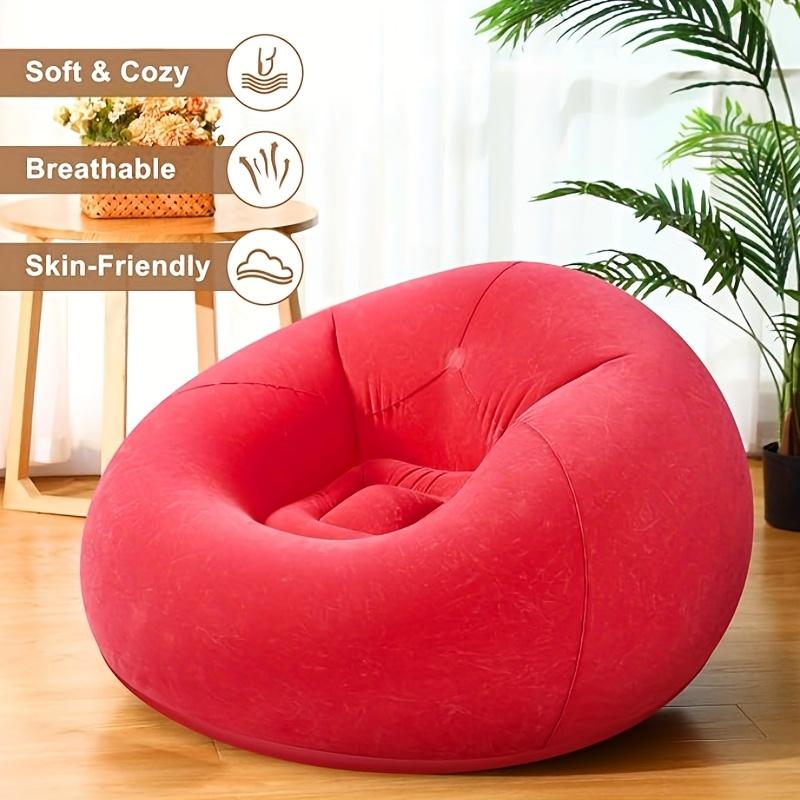 1pc  Lazy Inflatable Sofa Chairs PVC Lounger Seat Bean Bag Sofas Pouf Puff Couch Tatami Living Room Supply Outdoor Camping