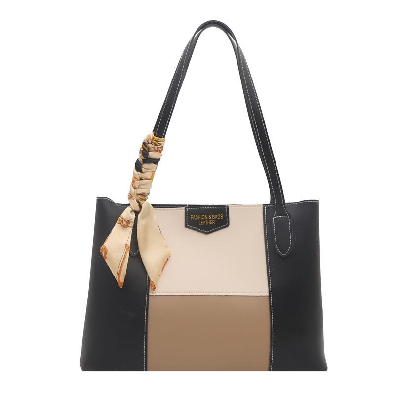 Pu Patching Bag With Zipper Closure For Daily Casual And Commuting