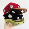 Barock Krona Hårband Brittisk Strass Pärlor Hårband Retro Vintage Håraccessoarer Bankett