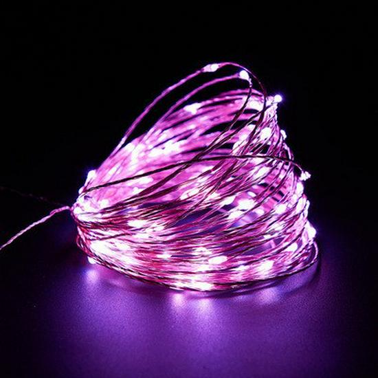 Outdoor Solar Copper Wire String Lights for Festivals and Parks