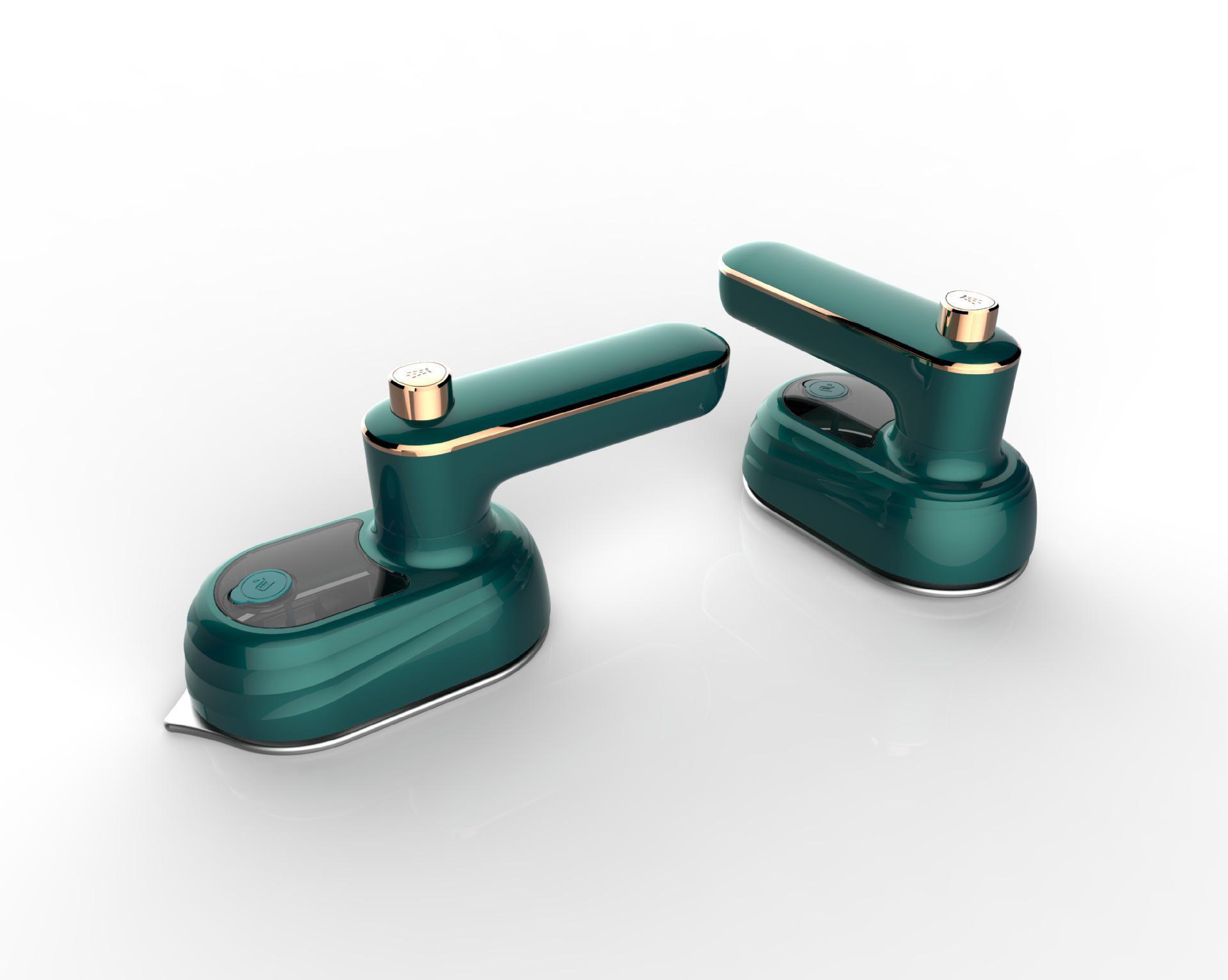 

Портативный складной мини-утюг двойного назначения - ручная, влажная и сухая ротационная гладильная машина European standard 220v темно-зеленого