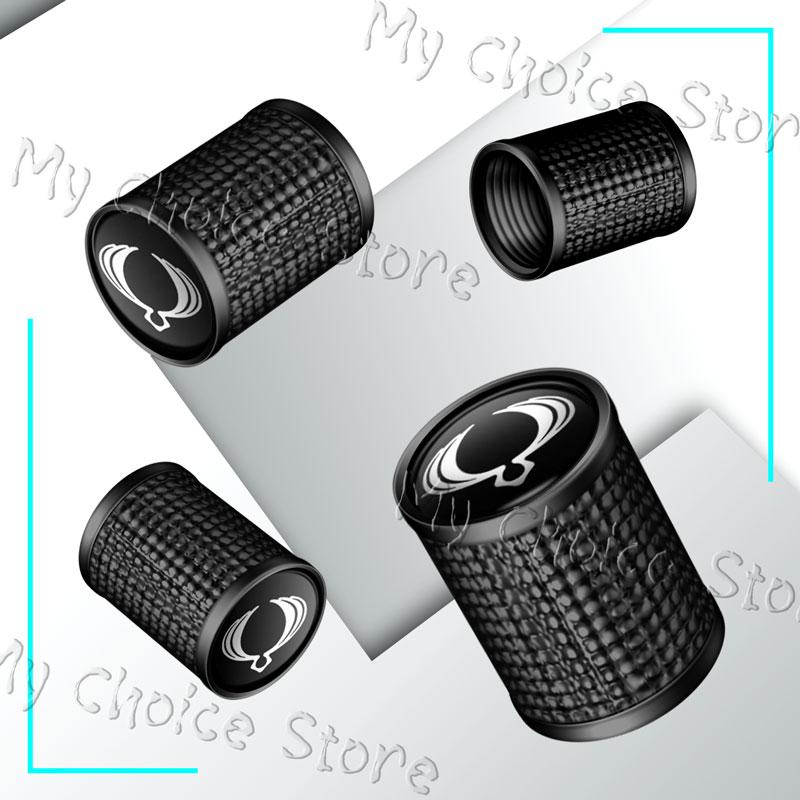 4Pcs Emblem Car Wheel Tire Valve Caps Tyre Rim Stem Airdust Waterproof Covers For Ssangyong Actyon Sport Korando Rexton Kyron