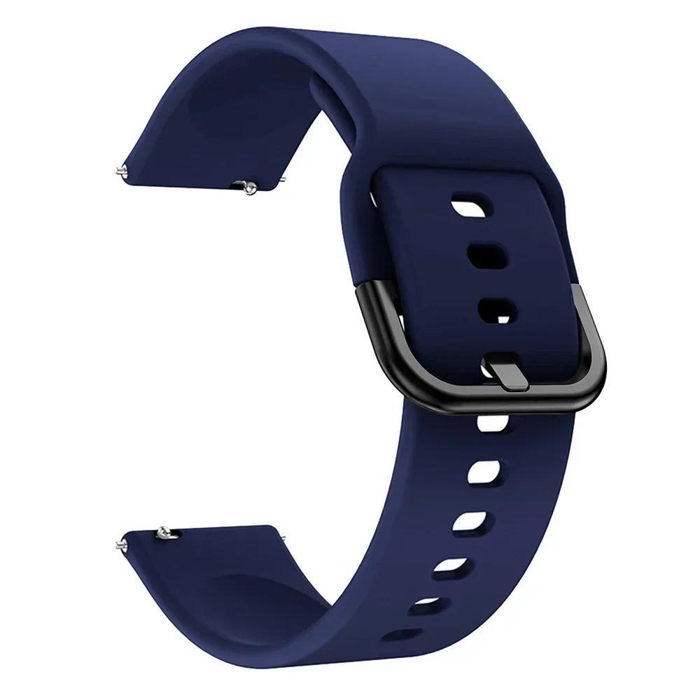 20mm 22mm Silicone Band For Samsung Galaxy Watch Active 2 Watch 3/4/5 Pro 45mm 40mm 44mm S3 Bracelet Galaxy Watch 6 Watch Strap