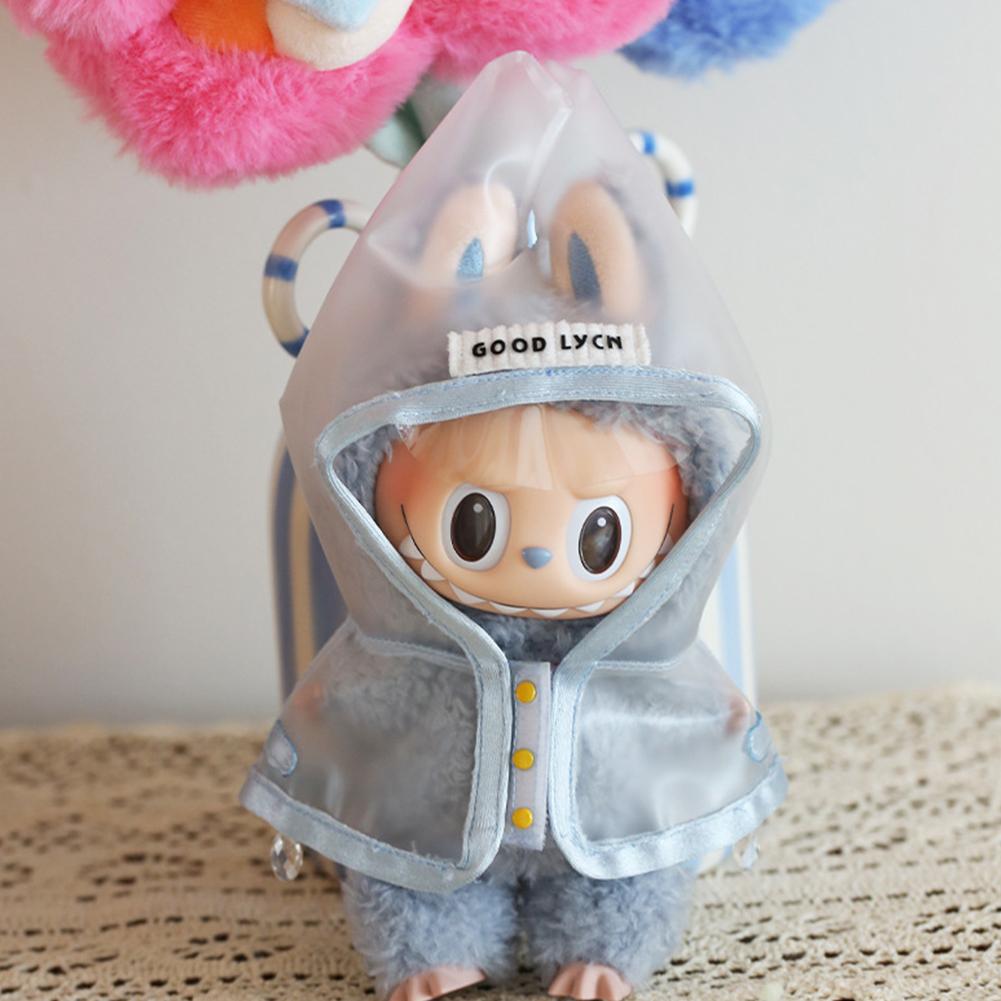 For 17cm Labubu Doll Clothes Fashion Clothes Raincoats Doll Clothes Color Match Clothes Dolls Accessories Cute Decoration Little Clothes