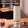 1500mAh Electric Coffee Grinder Externally Adjustable Type-C Charging Coffee Burr Grinder Bean Grinding Machine Coffee Maker