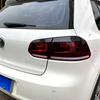 Carbon Fiber Style Rear Headlight Eyebrow Cover Eyelids Sticker Trim For Volkswagen VW Golf 6 MK6 GTI R 2008-12 Car Accessories