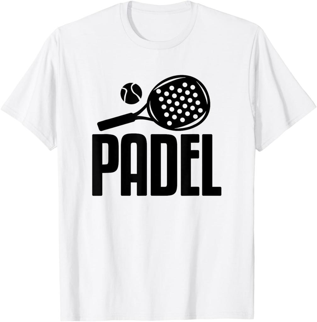 Padel Paddle Tennis Racquet Ball Vintage Colors TShirt Cotton Casual Sports Street Couple Clothes Streetwear Mens T Shirts