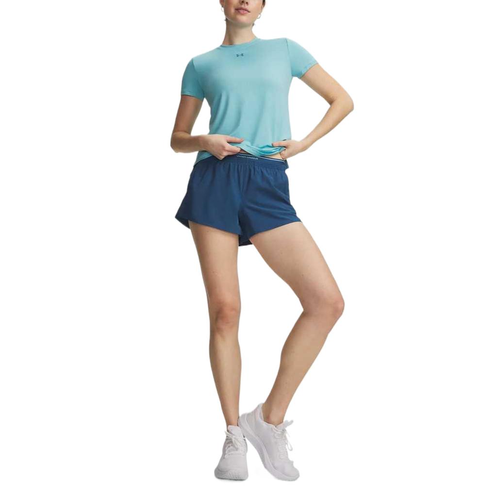 Under Armour Solid Color Lightweight Training Shorts Women Shorts 6009965-498