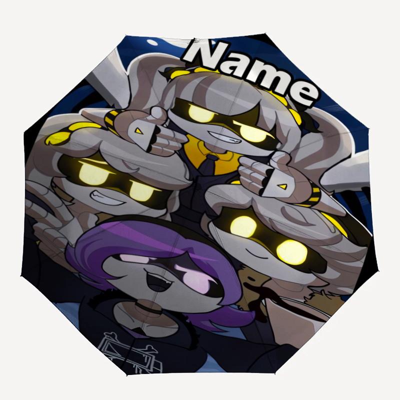 Custom Name Murder Drones Theme Automatic Umbrella, Lightweight & Portable, 8 Rib, Perfect for Outdoor Travel, Birthdays, Christmas, Gifts.