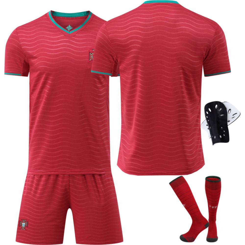 2026 Portugal Home Kit: Child's Ronaldo #7 & Fernandes #8 Jersey