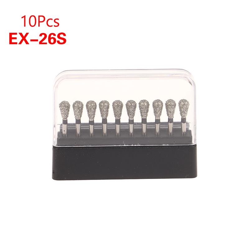 

10 шт./коробка черная стоматологическая алмазная дрель взрывная дрель для высокоскоростного наконечника стоматологические полировальные инструменты A6