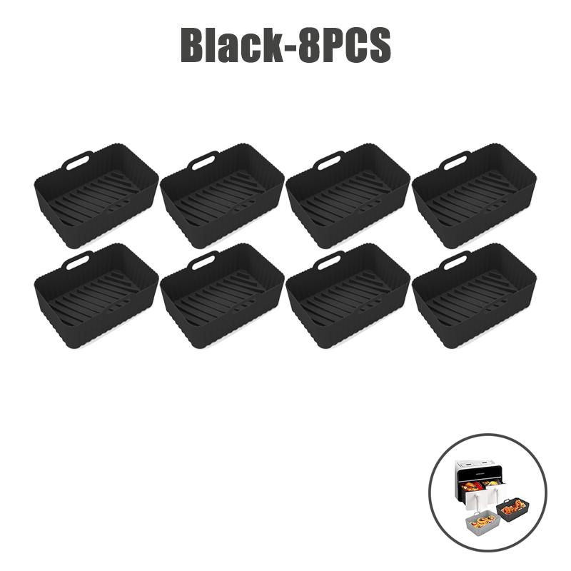 Food Grade Air Fryer Silicone Liners for Ninja Dual Air Fryer Non-Stick Air Fryer Basket Accessories for Ninja