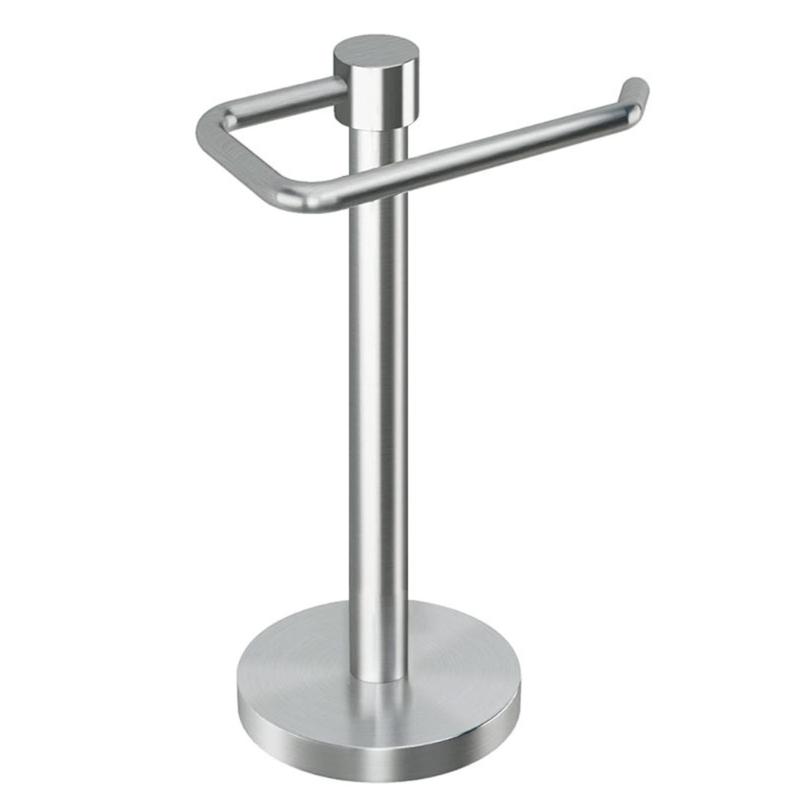 Modern Design Freestanding Towel Rack Steel Stand Enhances Aesthetics for Bathroom Contemporary Style