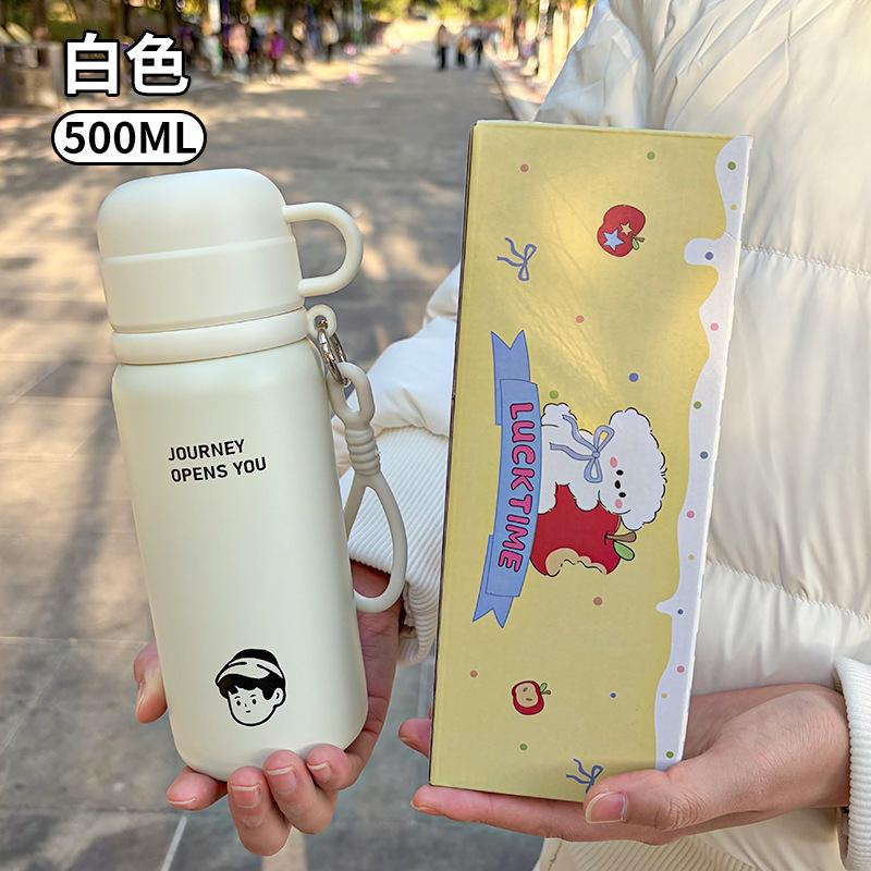 

Thermos Cup Women s High Value Large Capacity Outdoor Portable Water Cup Car Straw Cup 500
