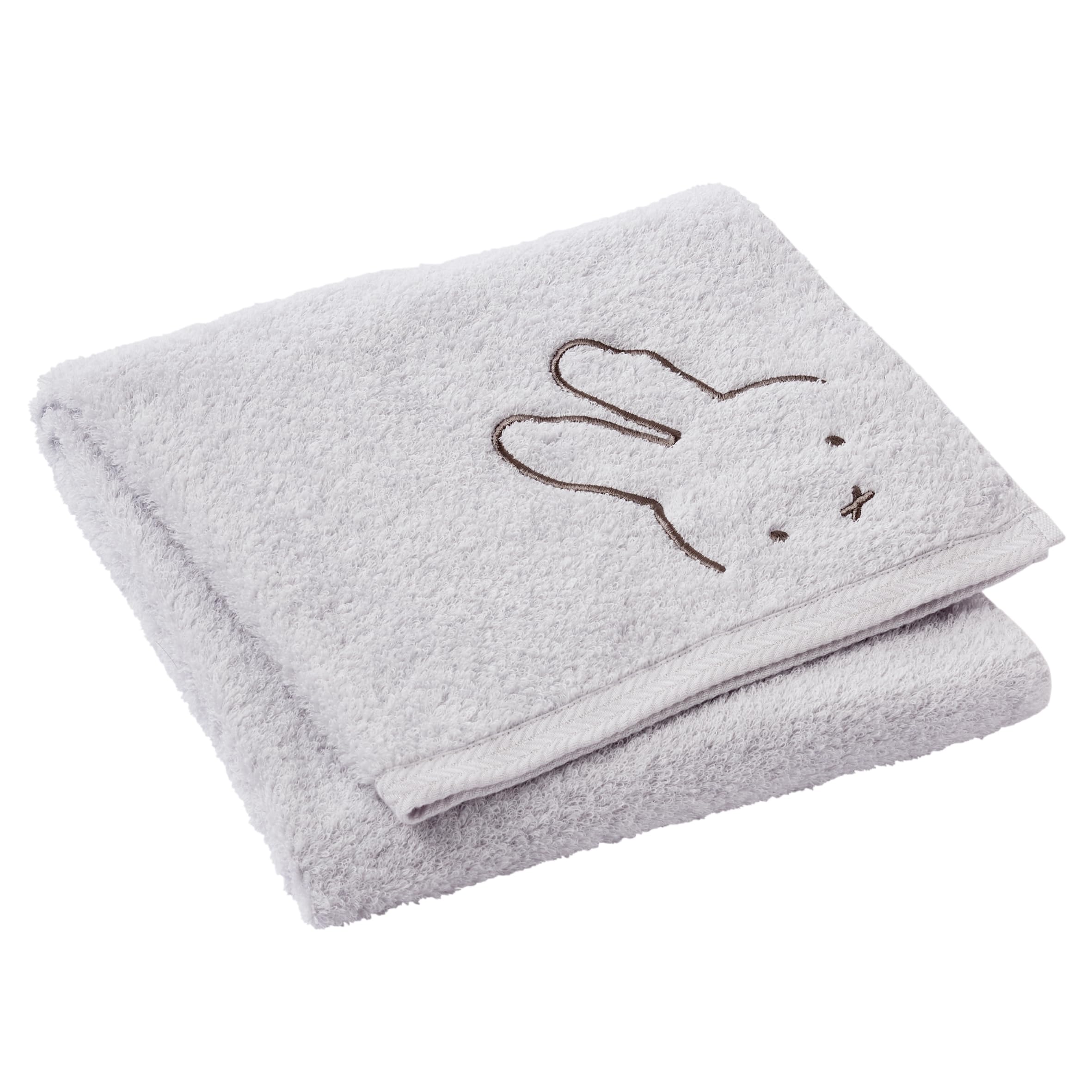 

nishikawa Miffy Bath Towel Made with fluffy yarn for a soft and light texture Made in Japan Made in Imabari Gray TT14370623 [Nishikawa] non-twisted