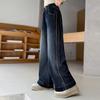 Frühling 2025 Mädchen Denim Weitbeinige Hose: Stylische Hosen mit geradem Bein für Kinder