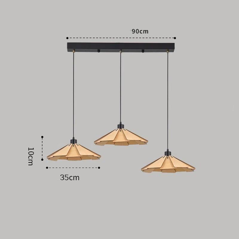 Adjustable Retro Ceiling Light Tea Room Lamp Balcony Pendant Light Dining Room Small High End Woodwork Chandelier