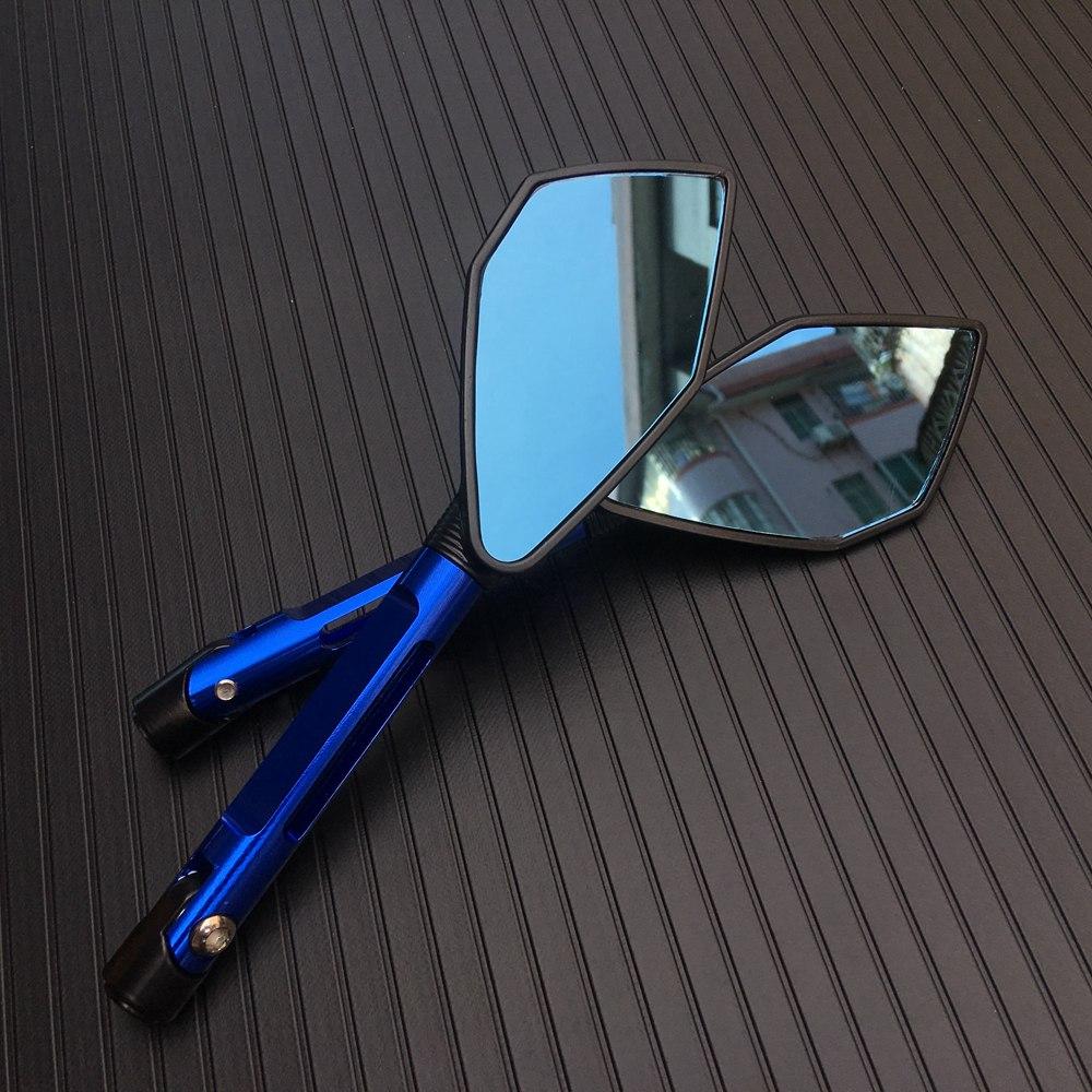 Motorbike Motorcycle Big Rearview Mirror Folding Side Mirrors CNC Aluminum Adjusting for KAWASAKI HONDA SUZUKI YAMAHA DUCATI