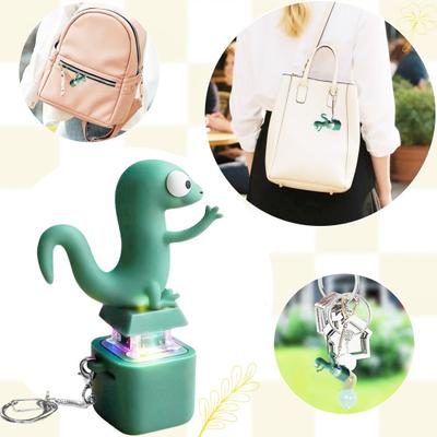 Yousheng Brelok z Guzikiem Jaszczurki Zabawki Dekompresyjne Zabawne Dźwięki Jaszczurki i Efekty Błyskowe Akumulatorowy Przenośny Reduktor Stresu Zabawka Fidget dla Wszystkich Wieków