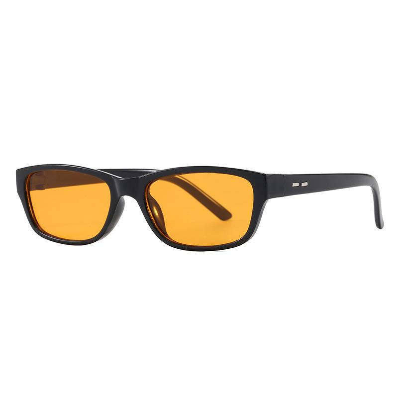 New small square sunglasses men and women Internet celebrities ins fashion literary retro street concave sunglasses