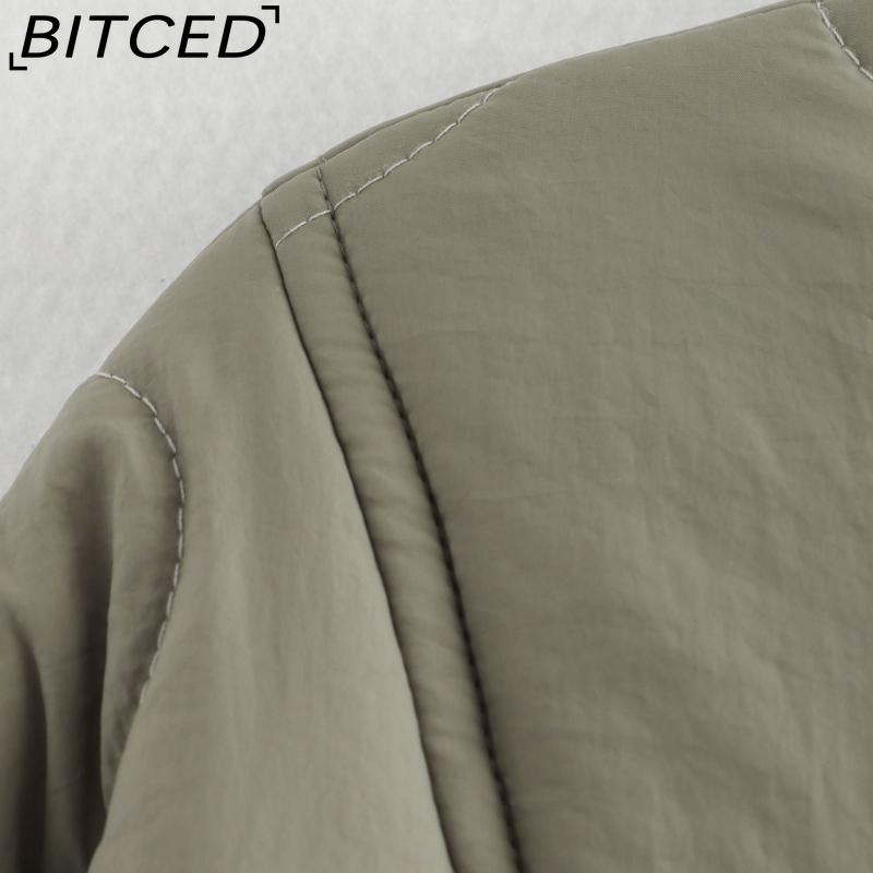 BITCED Women's Autumn/Winter Fashion Casual Plus Size Oversized Stand Collar Leopard Print Cotton Coat Jacket