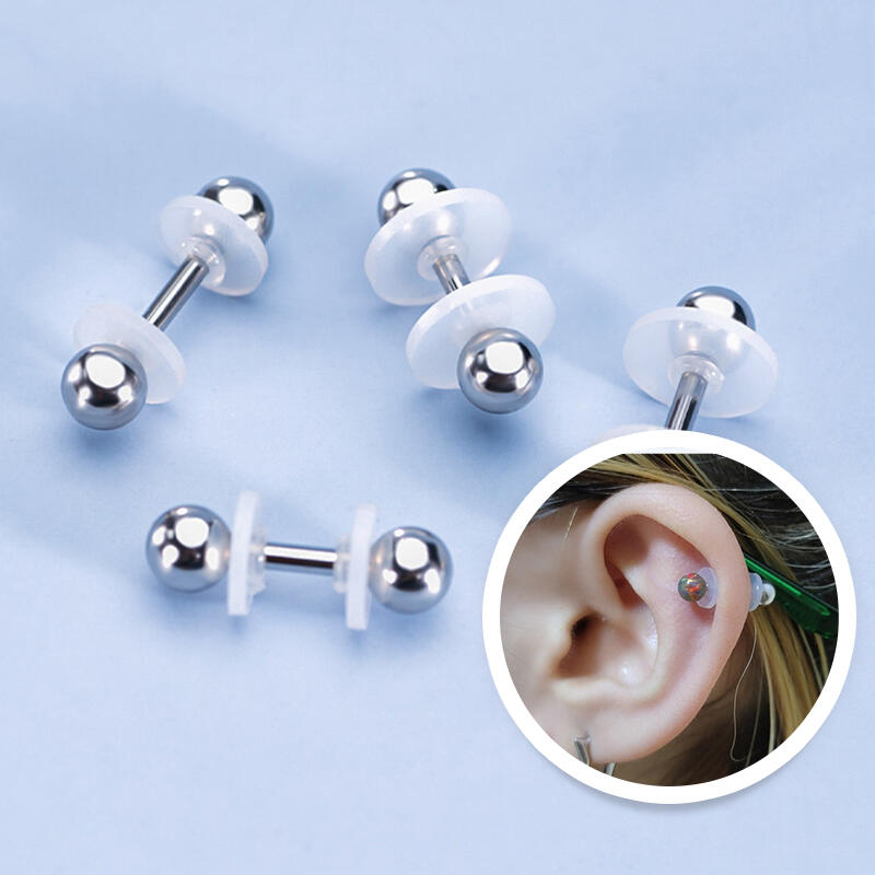 

Ear plugging prevention pad piercing ear hole maintenance silicone 6mm