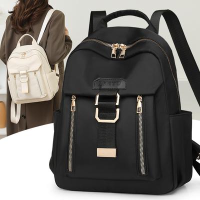 Autumn and Winter New Simple Women's Backpack Leisure Travel Nylon Backpack Large Capacity Versatile Multi-layer Student Schoolbag