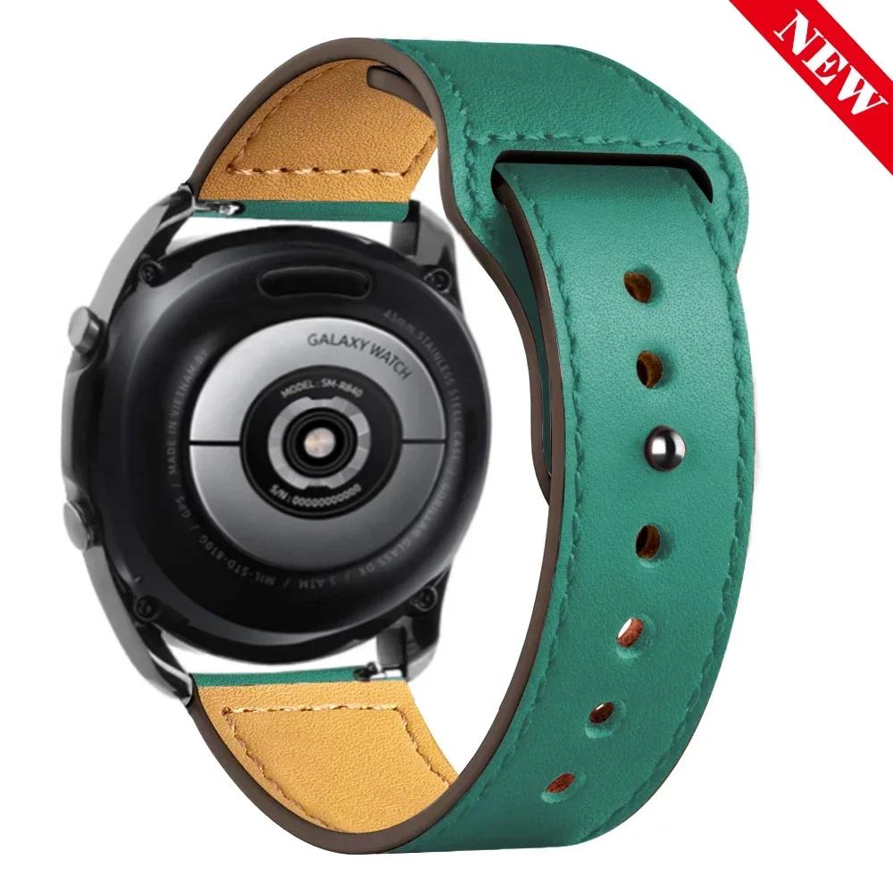 Lederarmband Für Samsung Galaxy Watch 7/6/5/pro/4/Classic/Active 2 20mm 22mm Armband Amazfit GTS/GTR 4/3/2 mini bip-lite Band