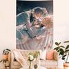 Genshin Impact Kaveh Alhaitham Anime Tapestry Hippie Flower Wall Carpets Dorm Decor Cheap Hippie Wall Hanging