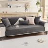 Winter Sofa Cushion Thickened Super Soft Plush Cushion Non-Slip Leather Sofa Backrest Cushion Cover Nordic Simple