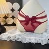 Mesh Women Underwear Hollow Bow Lace Panties Female Lingerie Lace Briefs  Lady