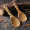 Wood Rice Spoon Wooden Kitchen Spoon Rice Paddle Scoop Ladle Tablespoon Big Serving Spoon Tableware Kitchen Utensils Cooking Too