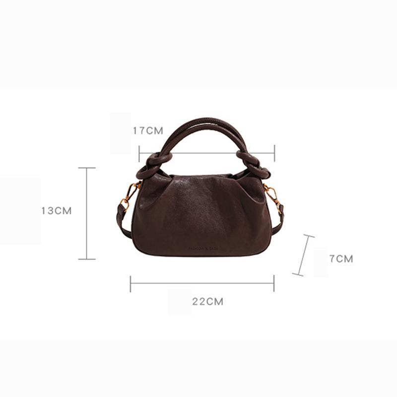 Handheld Fashionable Solid Color Women's Crossbody Bag New Simple Casual Shoulder Bag High-End Handbag AVE