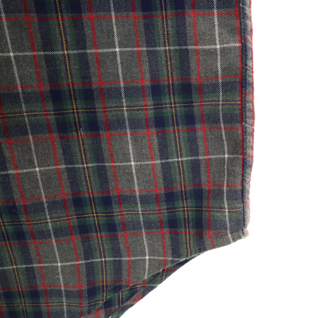 GAP 90s Old Check Pattern Short sleeve Button down shirt L Gray Men's Used