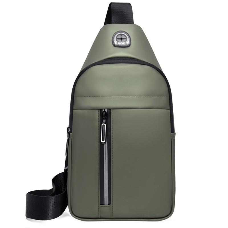 Men'S Oxford Cloth Breast Bag Multifunctional Sports Outdoor Leisure Shoulder Backpack Crossbody Bag